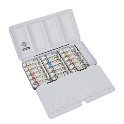 Schmincke Horadam Aquarell Set in a Metal Box, 18x5 ml