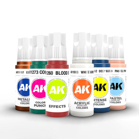 AK Interactive 3GEN Intense Acrylic Paint, White, 17 ml