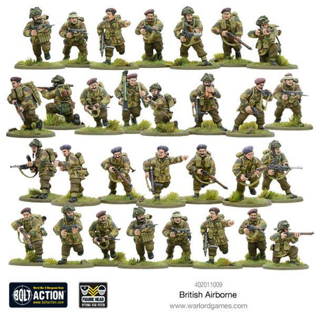 Warlord Games British Airborne WWII Allied Paratroopers Miniatures