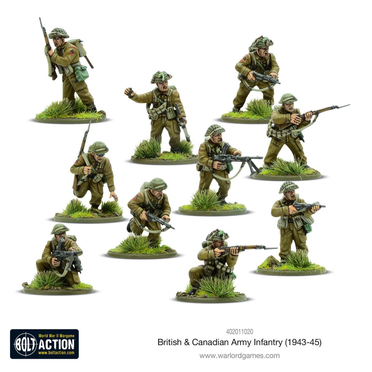 Warlord Games British & Canadian Army Infantry (1943-45) Scale Model