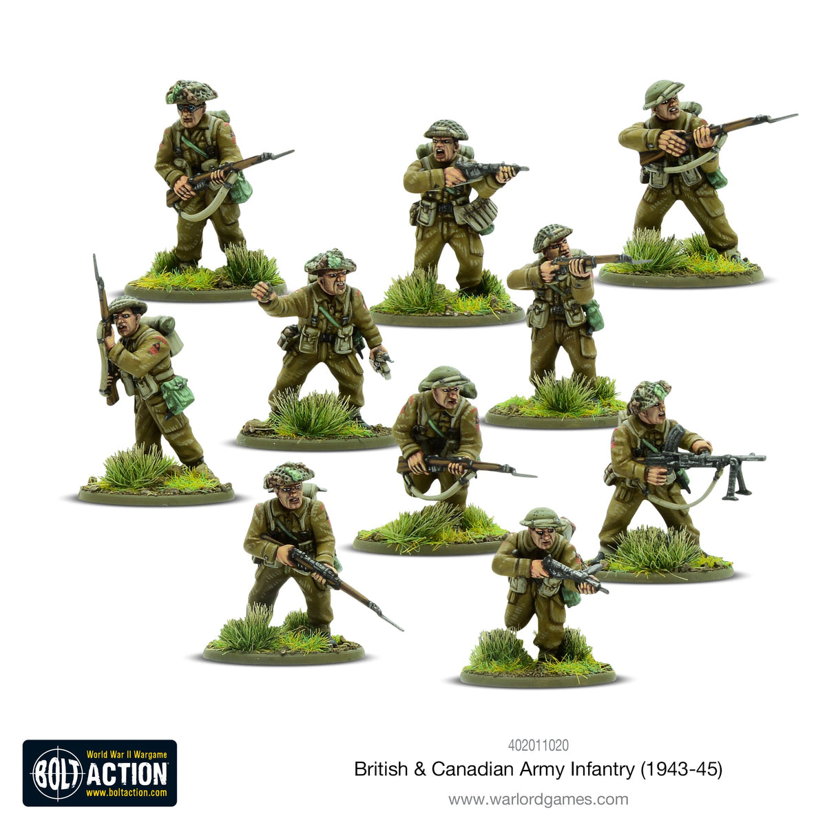 Warlord Games British & Canadian Army Infantry (1943-45) Scale Model