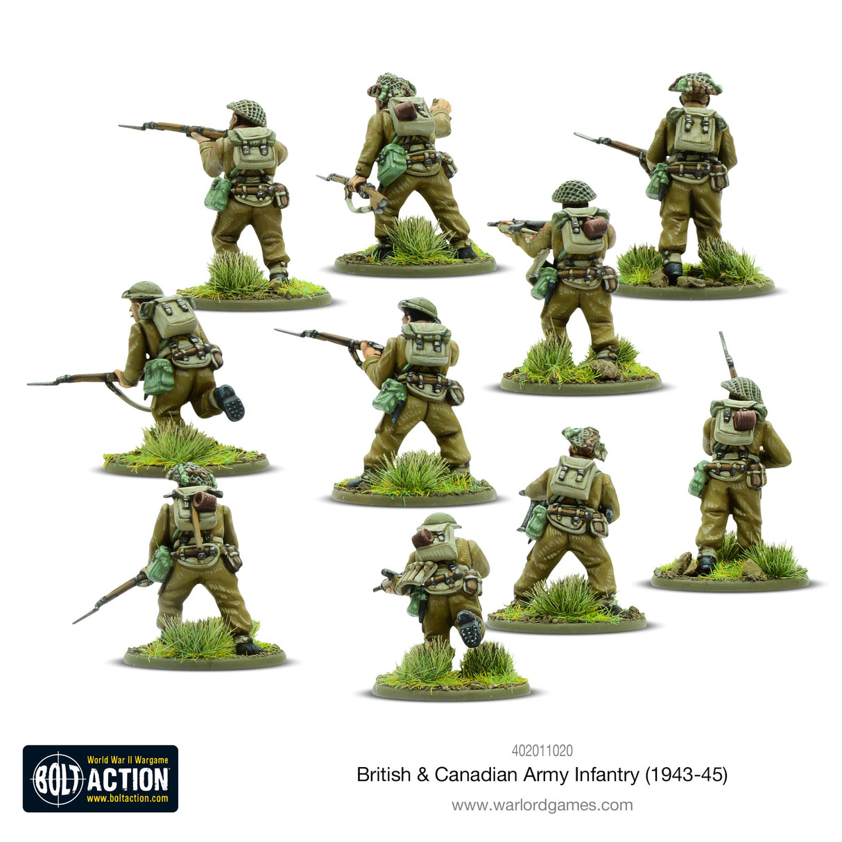 Warlord Games British & Canadian Army Infantry (1943-45) Scale Model