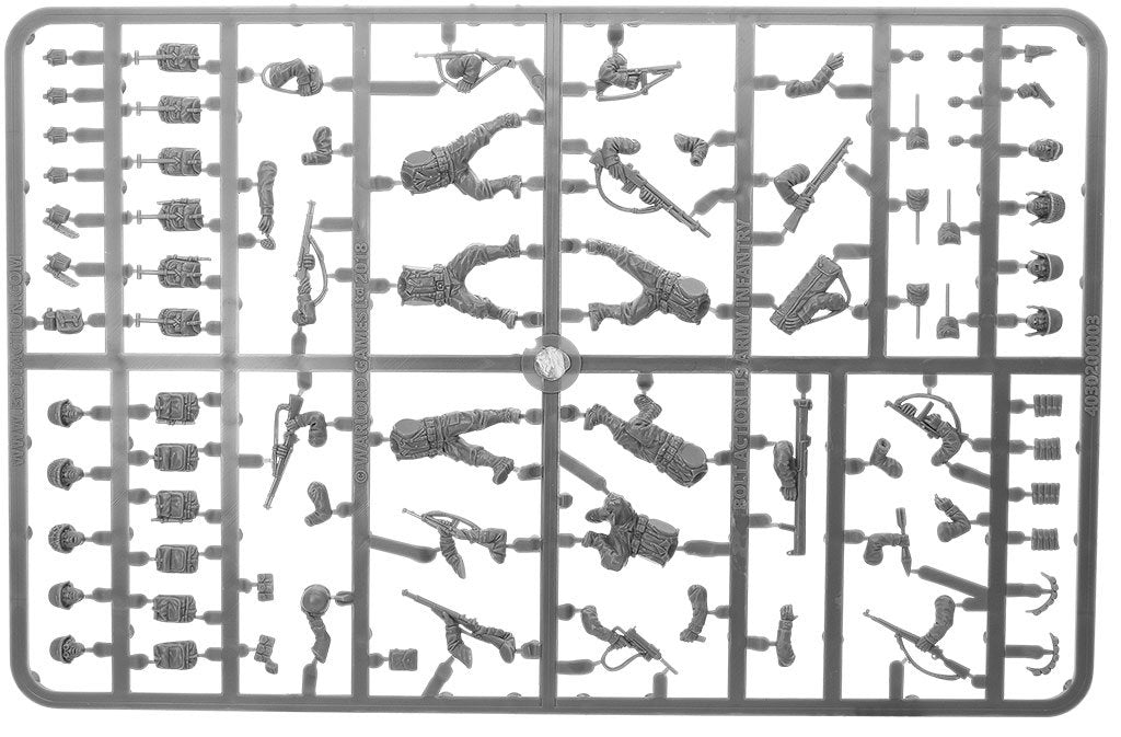 Warlord Games US Infantry Platoon - WWII American GIs Scale Model