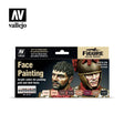 Vallejo Face Painting Acrylic Paint Set, 8x17 ml