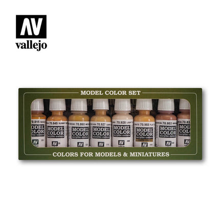 Vallejo Face & Skin Tones Acrylic Paint Set, 8x17 ml