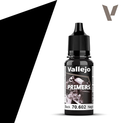 Vallejo Black Acrylic Surface Primer, 17 ml