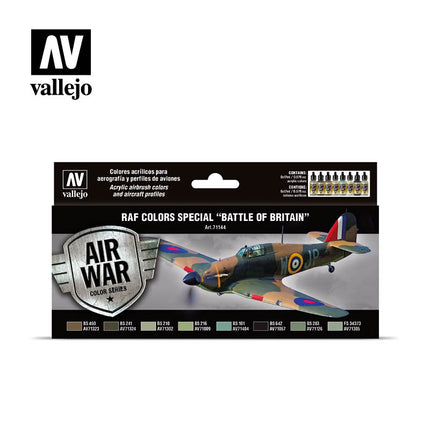 Vallejo RAF Colors Special "Battle of Britain" Paint Set, 8x17 ml