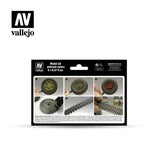 Vallejo Wheels and Tracks Model Air Paint Set, 6x17 ml