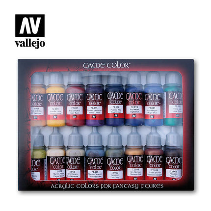 Vallejo Game Colour Advanced Acrylic Paint Set, 16x17 ml