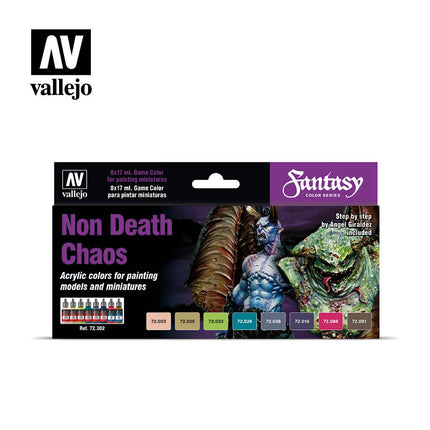 Vallejo Non Death Chaos Acrylic Paint Set, 8x17 ml