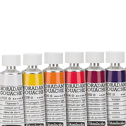 Schmincke Horadam Gouache Set in Tubes, in a Metal Box, 10x15 ml