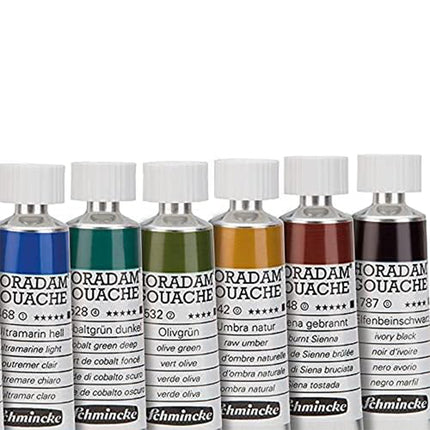 Schmincke Horadam Gouache Set in Tubes, in a Metal Box, 10x15 ml