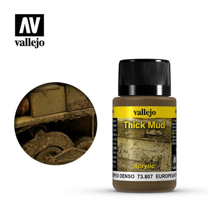 Vallejo European Thick Mud Effect Paint, 40 ml