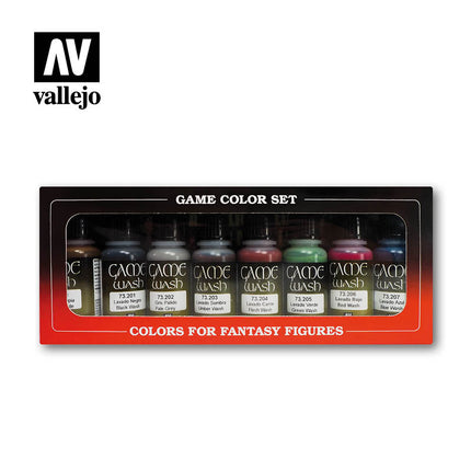 Vallejo Game Color Washes, 8x17 ml