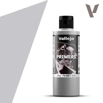 Vallejo Grey Acrylic Surface Primer, 200 ml