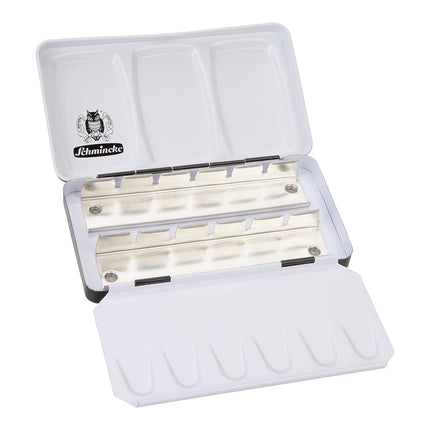 Schmincke Horadam Aquarell Empty Metal Watercolour Box, 12 Cells, Half-Pan