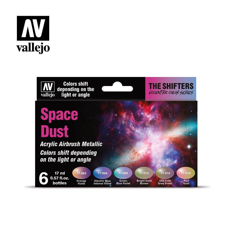 Vallejo Space Dust Acrylic Paint Set, 6x17 ml