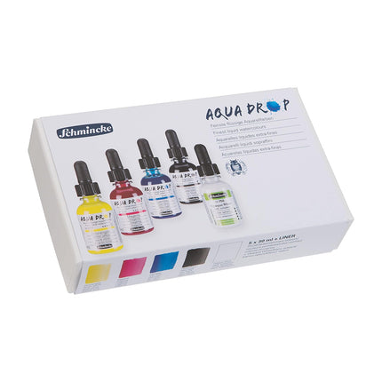 Schmincke Aqua Drop Liquid Watercolour Set, 5x30 ml