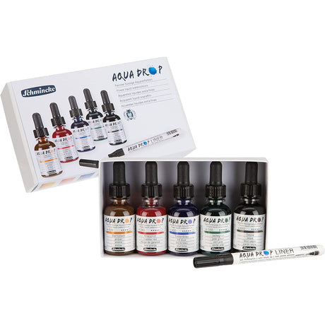 Schmincke Aqua Drop Liquid Watercolours, 5x30 ml