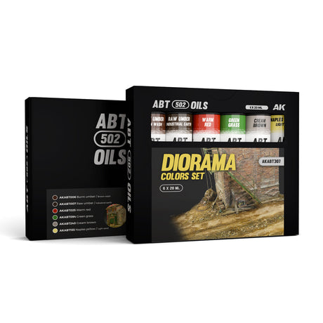 ABTEILUNG 502 Diorama Colors Oil Paint Set, 6x20 ml