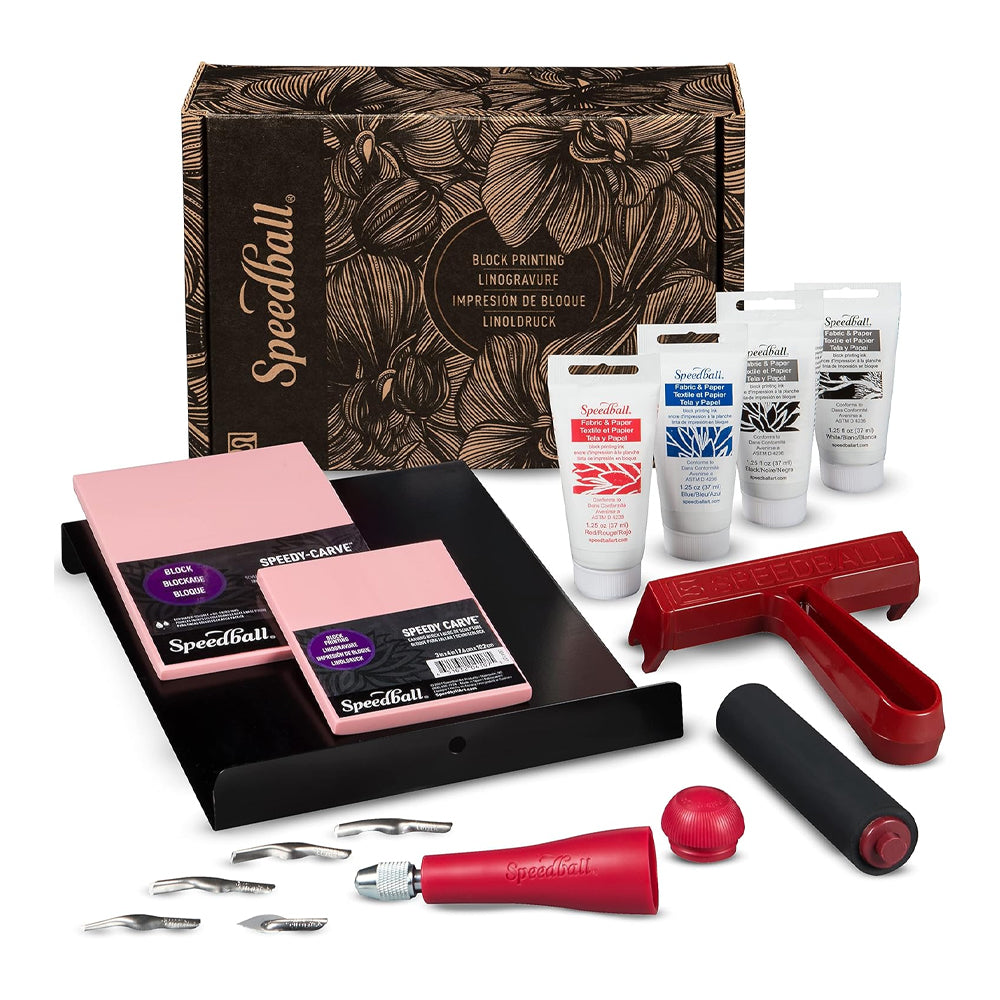 Speedball Deluxe Block Printing Fabric Kit