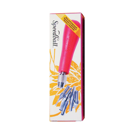 Speedball Lino Cutter Set, 1 Handle + 5 Cutters