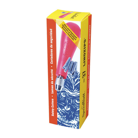 Speedball Lino Cutter Set, 1 Handle + 5 Cutters (No. 21, 22, 23, 25 and 26)