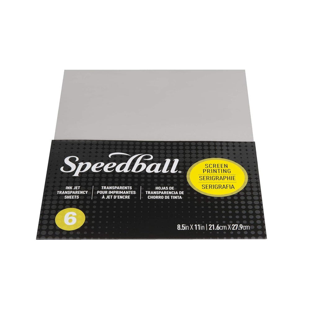 Speedball Screen Printing Ink Jet Transparency Sheets, 6 pcs.