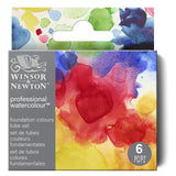 Winsor & Newton Professional Watercolour Tubes Foundation Set, 6x5 ml