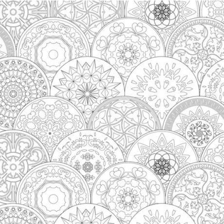 Phoenix Colouring Board Mandala, 25x25 cm