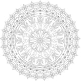 Phoenix Colouring Board Mandala, 25x25 cm