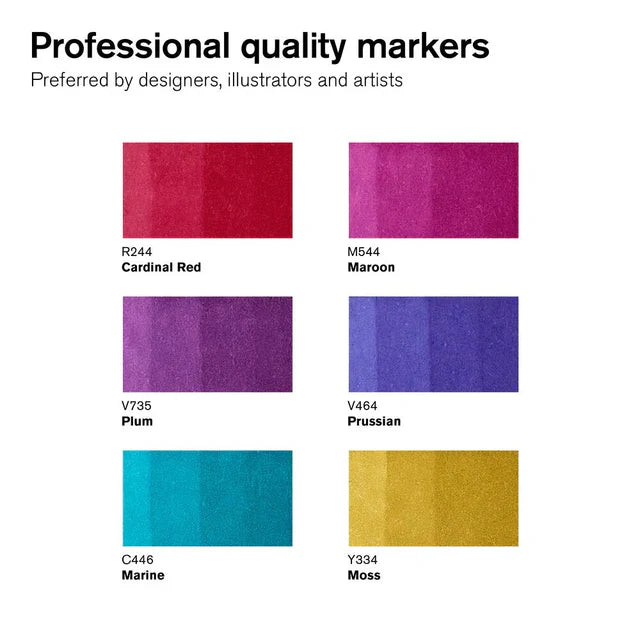Winsor & Newton Promarker Graphic Marker Rich Set, 6 pcs.