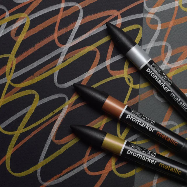 Winsor  Newton Promarker Graphic Marker Metallic Set, 3 pcs.