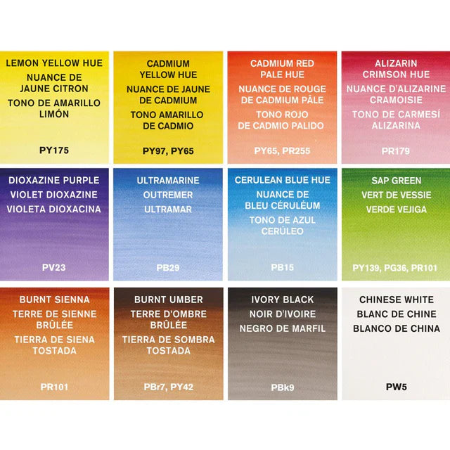 Winsor & Newton Cotman Watercolour Set, 12x8 ml