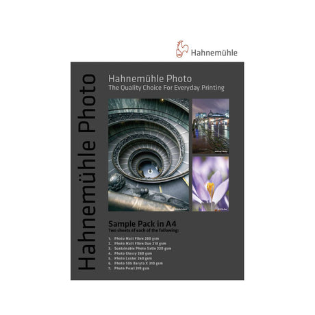 Hahnemühle Photo Sample Pack, 7 qualities, 14 sheets
