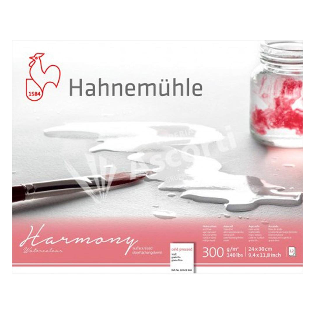 Hahnemühle Harmony Watercolour Paper Block, 12 Sheets, 300 gsm