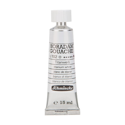 Schmincke Horadam Gouache Tube, Titanium White, 15 ml