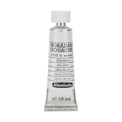 Schmincke Horadam Gouache Tube, Zinc White, 15 ml