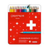 Caran d'Ache Swisscolor Aquarelle Colored Pencils Set of 18