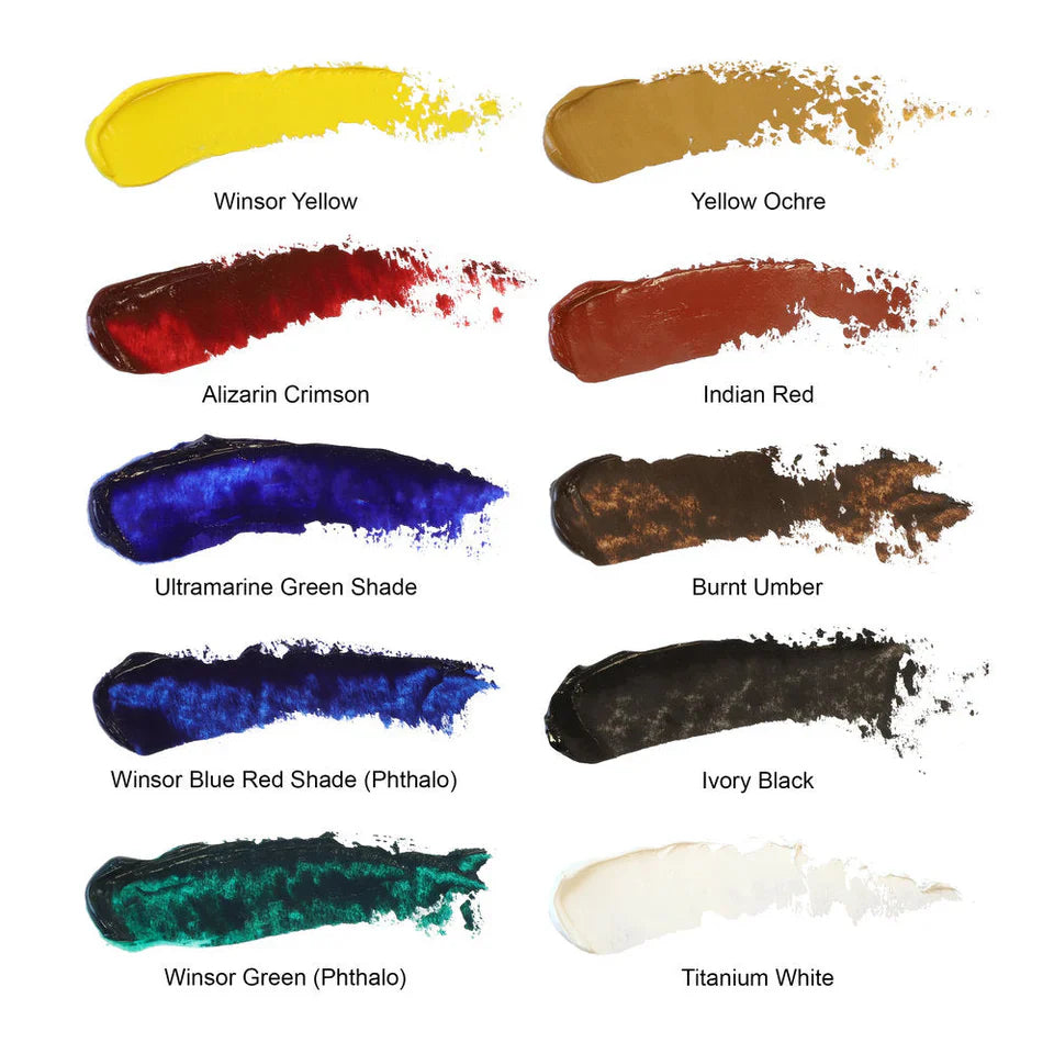 Winsor & Newton Artists' Oil Colour Introductory Set, 10x21 ml