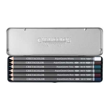 Cretacolor AquaGraph Colored Pencils Pocket Set, 6 pcs.