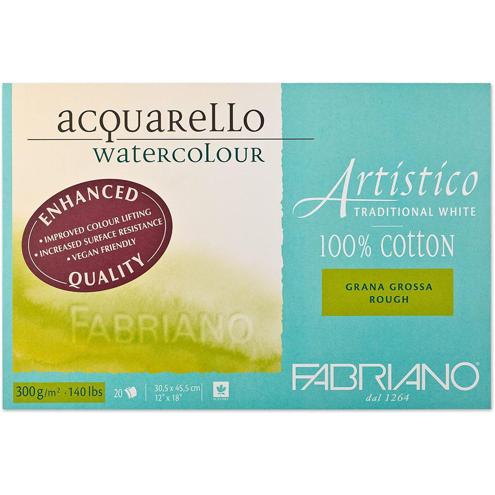 Fabriano Artistico Watercolour Paper Block, 300 gsm