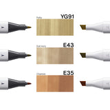 Copic Classic Designer Collection Pale Wood Tints, Set of 3