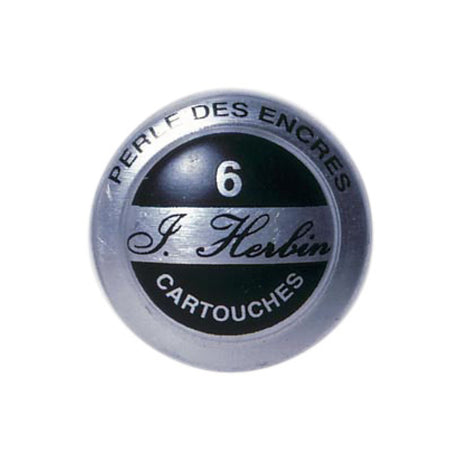 Jacques Herbin La Perle des Encres Ink Cartridges, Black, 6 pcs.