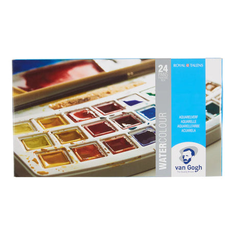 Van Gogh Watercolour Set, Half-Pan, 24 colours
