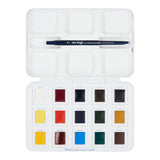 Van Gogh Watercolour Pocket Box Basic Colours | 12 Half Pans + 3 Colours