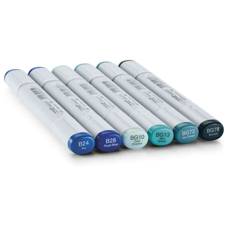 Copic Sketch Set Sea & Sky, 6 pcs.