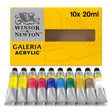 Winsor & Newton Galeria Acrylic Paint Set, 10x20 ml