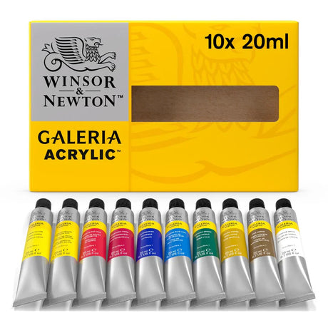 Winsor & Newton Galeria Acrylic Paint Set, 10x20 ml