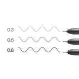 Copic Multiliner Medium Black Set, 3 pcs.